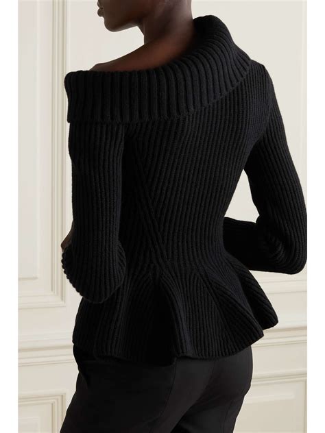 Alexander Mcqueenone Shoulder Cashmere Sweater