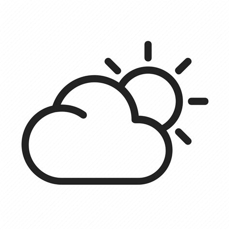 Cloud Sun Sunny Weather Icon Download On Iconfinder