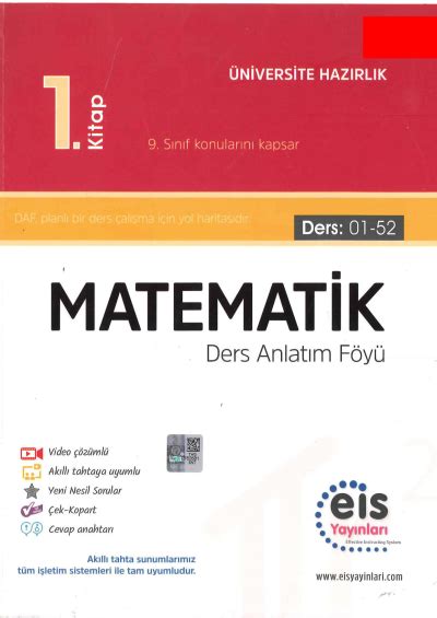 YKS Matematik 1 Kitap Ders Anlatım Föyü Ders 01 52 EİS YAYINLARI