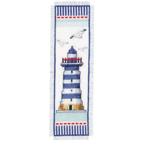 Vervaco Cross Stitch Bookmark Kit Lighthouse Craftmar