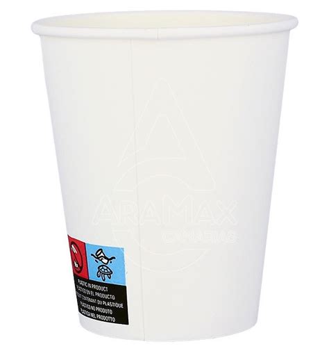 VASOS DE CARTÓN BLANCOS AraMax Canarias