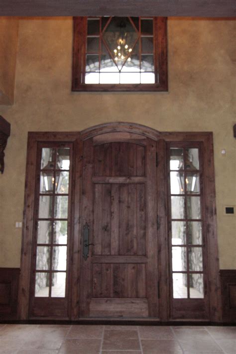 This Shoud Be My Front Door Western Red Cedar Entry Door System With Seeded Glass Side Lights