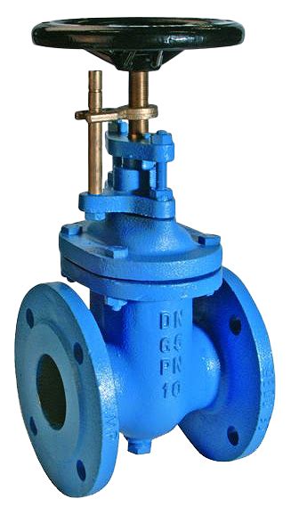 Gate Valve Cast Iron Flanged Non Rising Stem With Possition Indicator