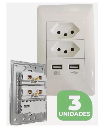 Tomadas Usb De Parede Universal Bivolt A V Celulares