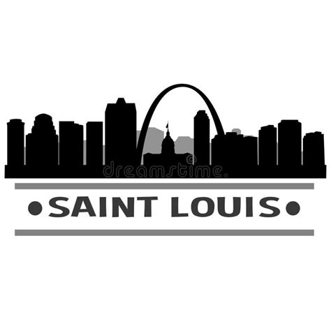 Santo Louis Skyline City Icon Vector Art Design Ilustración del Vector