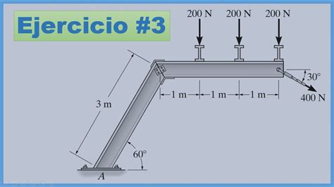 Equilibrio De Un Cuerpo R Gido En D Determinar Las Componentes De La