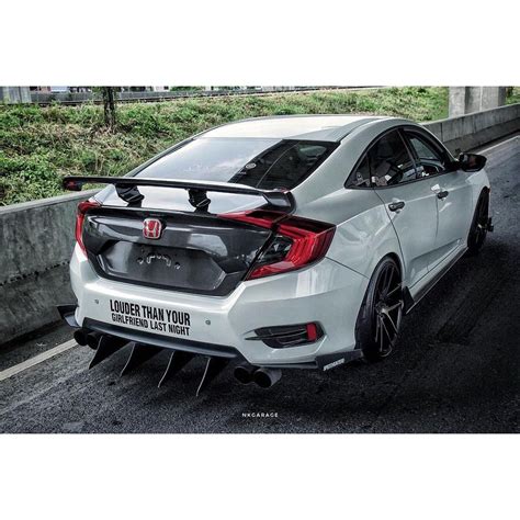 Honda Civic Fc Varis Spoiler Design High Grade Metarial Ready Stock