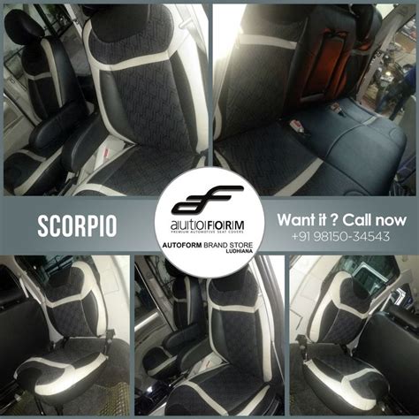 Best Branded Car Seat Covers In Ludhiana Mahindra Scorpio In Lt Grey