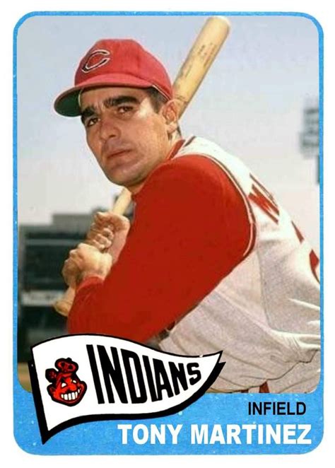 Tony Martinez Cleveland Indians Baseball Baseball Cards Sports