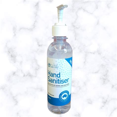 Hand Sanitiser Gel 70 Pure Ethanol By Pure Hand Care Co 300ml Pump