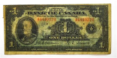 Bank Of Canada One Dollar Note Ottawa A Picclick Uk