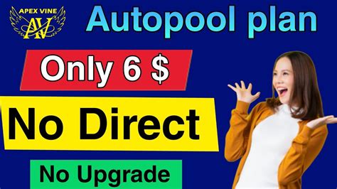 Auto Pool Income Plan Apex Vine Autopool Plan New Mlm Plan