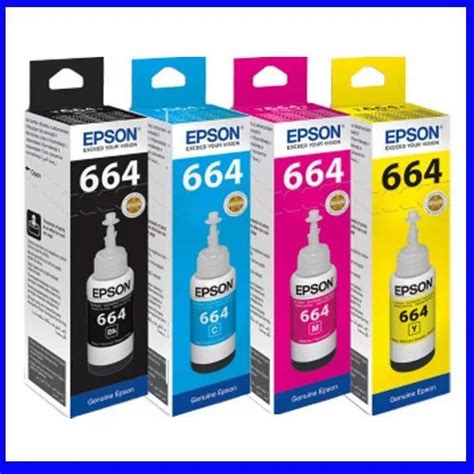 Epson 664 Printer Ink Plastic Bottle Packaging Size 70 Ml At Rs 800