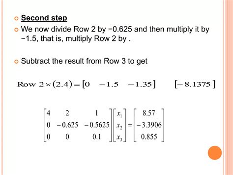 Gauss Jordan And Guass Elimination Method Ppt