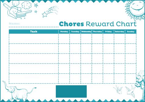 Best Weekly Chore Printable Reward Chart Printablee Hot Sex Picture