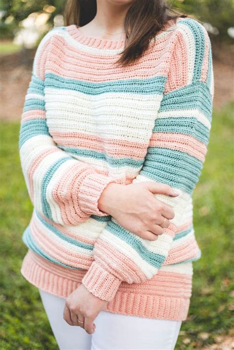 16 Super Easy Crochet Sweater Patterns - Stitch11