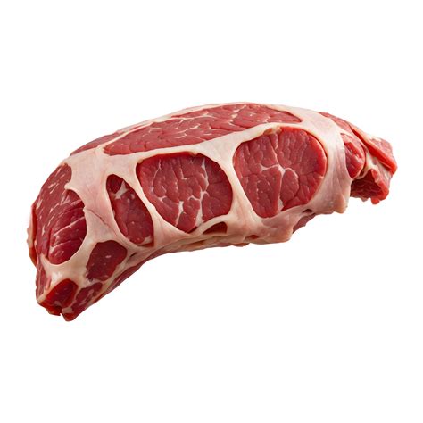 Fresh Raw Meat in Midair on Transparent Background 46407502 PNG