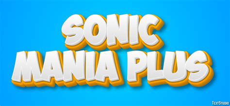 Sonic Mania Plus Text Effect and Logo Design Videogame