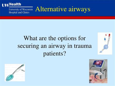 Ppt Airway Management In Trauma Trauma Conference Uw Hospital And