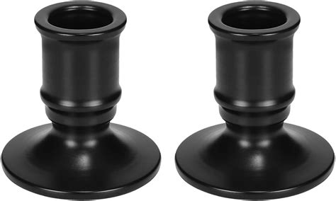 Amazon HUANGXIN 2Pcs Black Candle Holders Retro Candlestick Holder