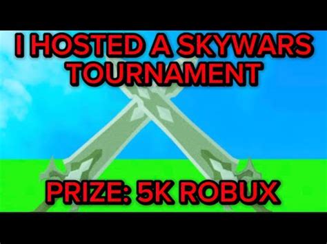 So I Hosted A Skywars Tournament For 5K ROBUX But Secretly Cheated