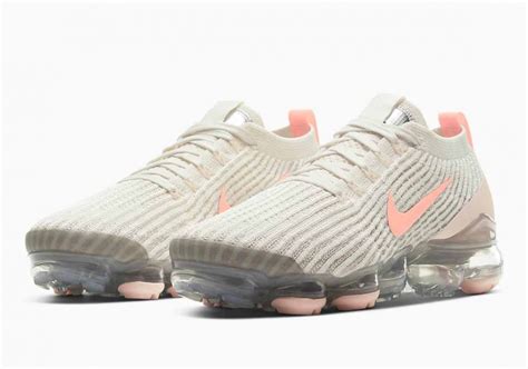 Nike Air Vapormax Flyknit 3 Crema Ligera Rosa Atómico Para Mujer Ct1274 200 Oferta Especial