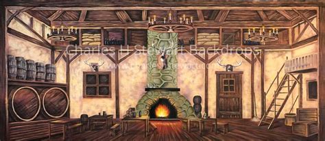 Tavern Interior Backdrop | Backdrops by Charles H. Stewart