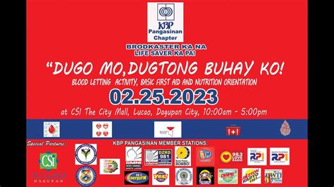 DUGO MO DUGTONG BUHAY KO BLOODLETTING ACTIVITY NG KBP PANGASINAN