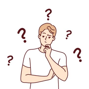 Confused Man Thinking Of Problem Solution Man Think Decision PNG And