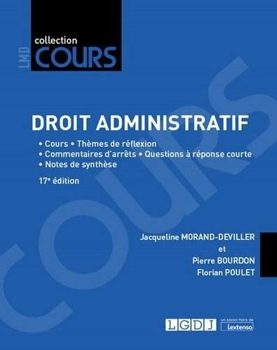 Droit Administratif E Dition Jacqueline Morand Deviller Pierre