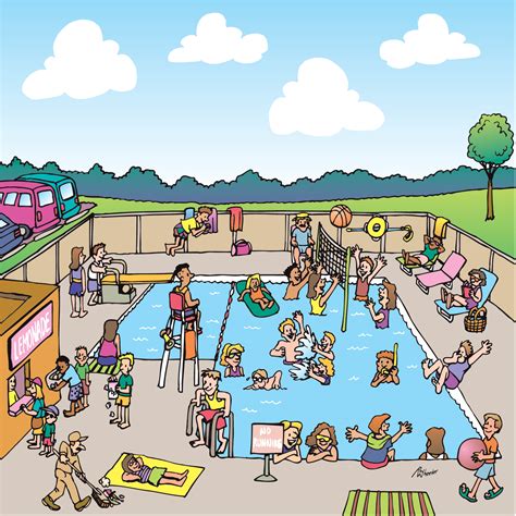 Outdoor swimming pool clipart - Clipground