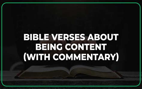 25 Bible Verses About Being Content With Commentary Scripture Savvy