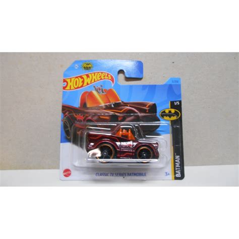 BATMAN CLASSIC TV SERIES BATMOBILE 1 5 BATMAN TOONED RED 3 250 1 64 HOT WHEELS BCN STOCK CARS