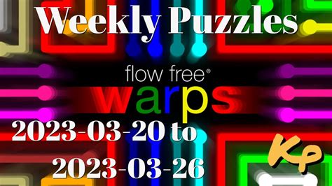 Flow Free Warps Weekly Puzzles Scanline Challenge To