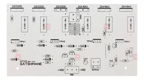 X Placa Lisa Para Montar Amplificador Audio W Mono Parcelamento