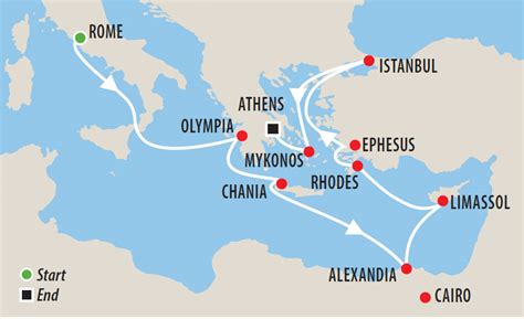 Mediterranean Cruise 2024 Map Route - Brinn Clemmie