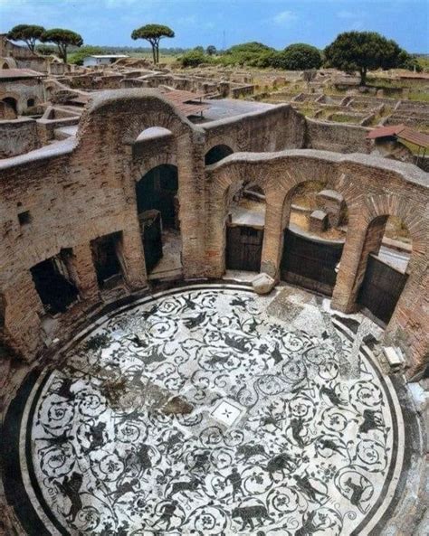 Pin By Karen Keimig Warner On Architecture Ostia Mosaic Ancient