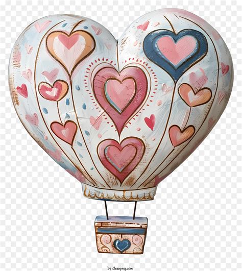 Ballon Air Chaud Coeur En Forme De Ballon Fantaisiste Png Ballon