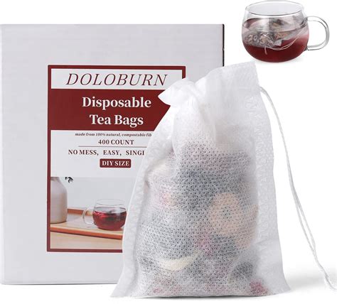 Amazon Disposable Empty Tea Bags For Loose Tea With Drawstring