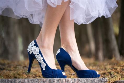 Wedding Shoes - Blue Bridal Heels, Blue Wedding Heels, Blue Heels ...