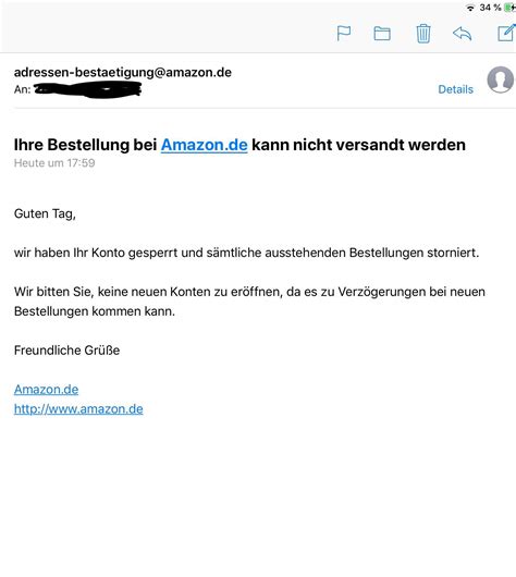 Warum habe ich diese E-Mail bekommen? (Internet, Amazon, Support)