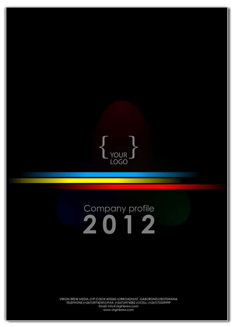 COMPANY PROFILE cover design templates on Behance