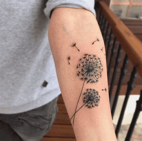 Dandelion Tattoo Design Illustrations