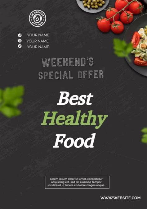 Best Healthy Food Template Postermywall