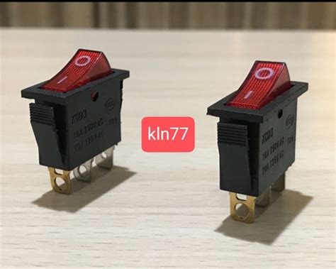 ROCKER SWITCH 3PIN GEPENG SAKLAR 3 PIN KOTAK GEPENG 16A 250V Lazada