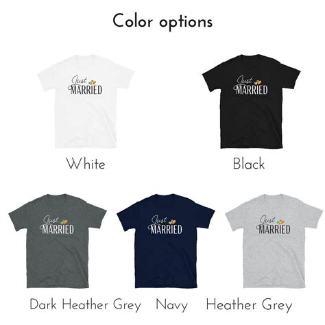 Just Married Lgbtq Rainbow Heart Shirt Gay Honeymoon Tee Etsy