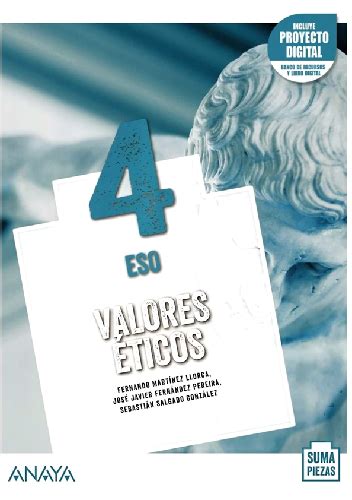 4º ESO VALORES ÉTICOS SUMA PIEZAS FERNANDO MARTINEZ LLORCA