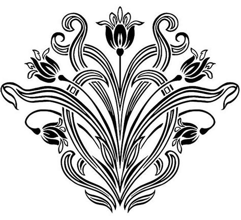 Art Nouveau Floral Designs 3 Art Nouveau Pattern Art Nouveau Design