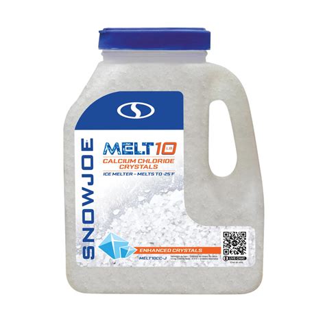 Snow Joe Melt Lb Calcium Chloride Crystals Ice Melter Jug