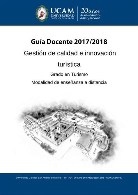 PDF Gestión de calidad e innovación turística ucamonline net La